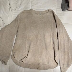 Uniqlo Beige Long Sleeve Top